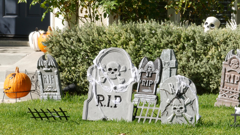 Halloween graveyard